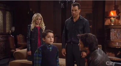 Spencer with Nikolas, Dante and Lulu
