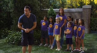 Spencer, Josslyn and Britt on a team with other kids