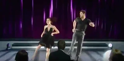 Sam and Anton (Maks) dance to "Jumptown Saturday Night"