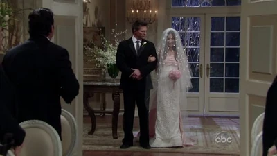 Jason Morgan walks the bride down the aisle (2011)