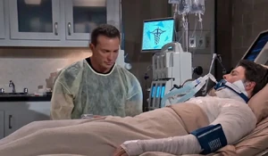 Jason at Michael's bedside (2025)