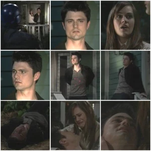 A collage of Zander's death by cop (2004)