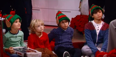 Aiden with Cameron, Jake and Danny