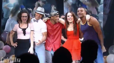 Performing to "Raise Your Glass"