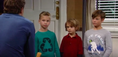 Aiden and his brothers, Cameron and Jake