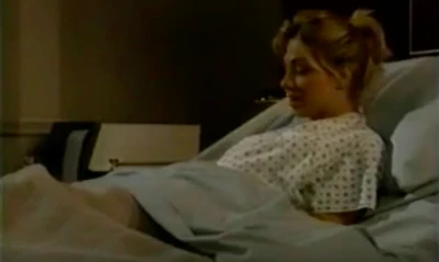 Carly talks to Michael while in the hospital