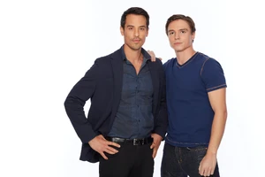 Father and son, Nikolas and Spencer (2022)