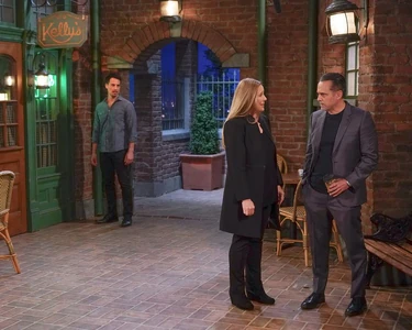 Laura, Nikolas, and Sonny outside Kelly's (2022)