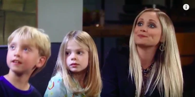 Rocco with his mom and sister