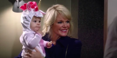 Avery dressed as a unicorn for Halloween