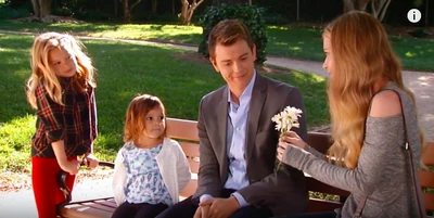 Michael, Avery Jerome-Corinthos, Charlotte Cassadine, and Nelle Benson in the park (2016)