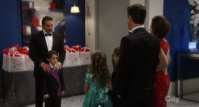 Spencer and his father, Nikolas arrive at the ball