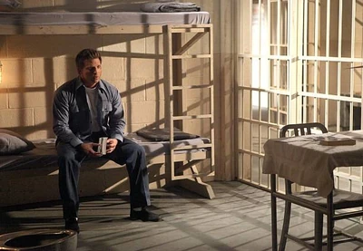 Jason in his cell, to protect Michael at Pentonville Penitentiary (2010)