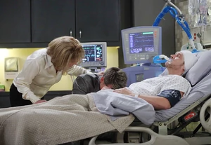 Monica and Michael mourn A.J.'s death (2014)