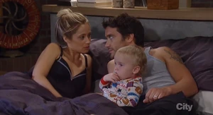 Dante with his son Rocco and his wife, Lulu