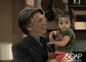 Grandfather and granddaughter, Trevor and Molly