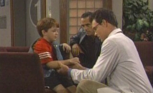 Michael with a hurt arm