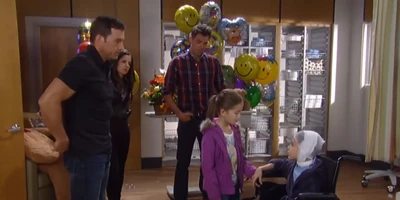 Spencer gets a visit from Emma, Sam and Patrick