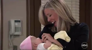 Grandmother and newborn granddaughter, Carly and Amelia (2023)