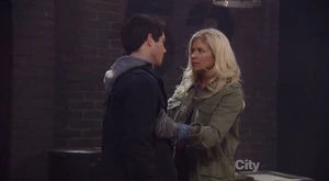 Mother and son, Alison and Rafe (2013)