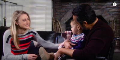 Avery with her dad and sister Kiki