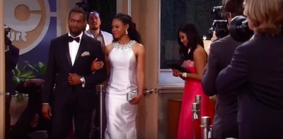 Jordan and Andre arrive on the red carpet