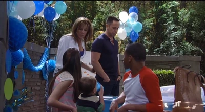 Molly and T.J. with Julian, Alexis and Danny at Danny's birthday fail (2014)