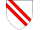 Ordinary Argent Bend Gules Multiple