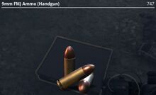 9mm FMJ Ammo (Handgun)