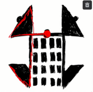 Original concept art for Showfall Media's logo, with Generation Loss logo