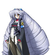 Nate Mitotsudaira's character sprite in the Kyoukai Senjou no Horizon PORTABLE PSP game.