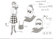 003 (Françoise Arnoul) in her regular clothes