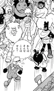 A grouping of the cyborgs, in their secret base.