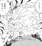 End of Helena.png (285 KB) Helena catches on fire while trying to defend 009 from Apollo.