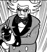 Van Vogt in his debut, threatening to shoot 009 for trespassing.