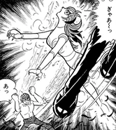 Mary is accidentally hit by Ibaraki's gunfire.