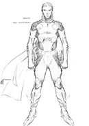 Early character design by Trevor Hairsine.