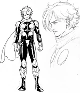 Inked early concept of second uniform by Marcus To. Note the gloves and different boots.