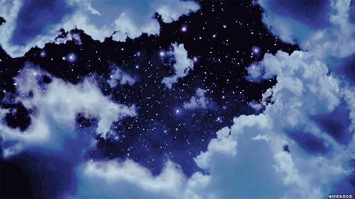 Cloud blue and pastel gif anime 1896208 on animeshercom