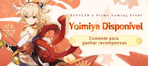 HoYoLAB x Prime Gaming Event: Yoimiya entra em cena