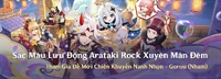 Sắc Màu Lưu Động Arataki Rock Xuyên Màn Đêm