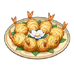 Еда Шарики с креветкой