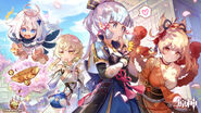 Genshin Impact JA Twitter 1,3 млн подписчиков