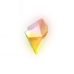 Fragment de diamant scintillant