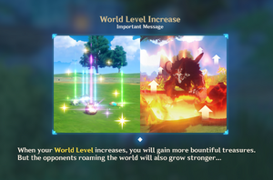 World Level Increase Notice