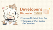 Increased Original Resin Cap and Optimized Artifact Custom Configurations | Developers Discussion 05/22/2024
