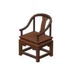 Pine-Backed Tea Chair