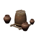 "Kokutan" Thick-Walled Clay Water Tank