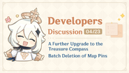 A Further Upgrade to the Treasure Compass and Batch Deletion of Map Pins | Developers Discussion — 04/23/2025