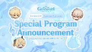 Version 2.8 Special Program Announcement